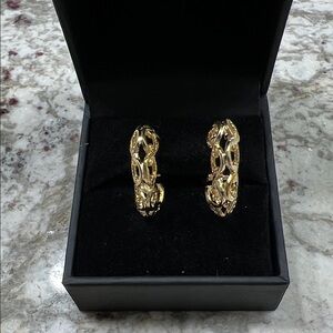 Elegant Gold-colored Hoop Earrings